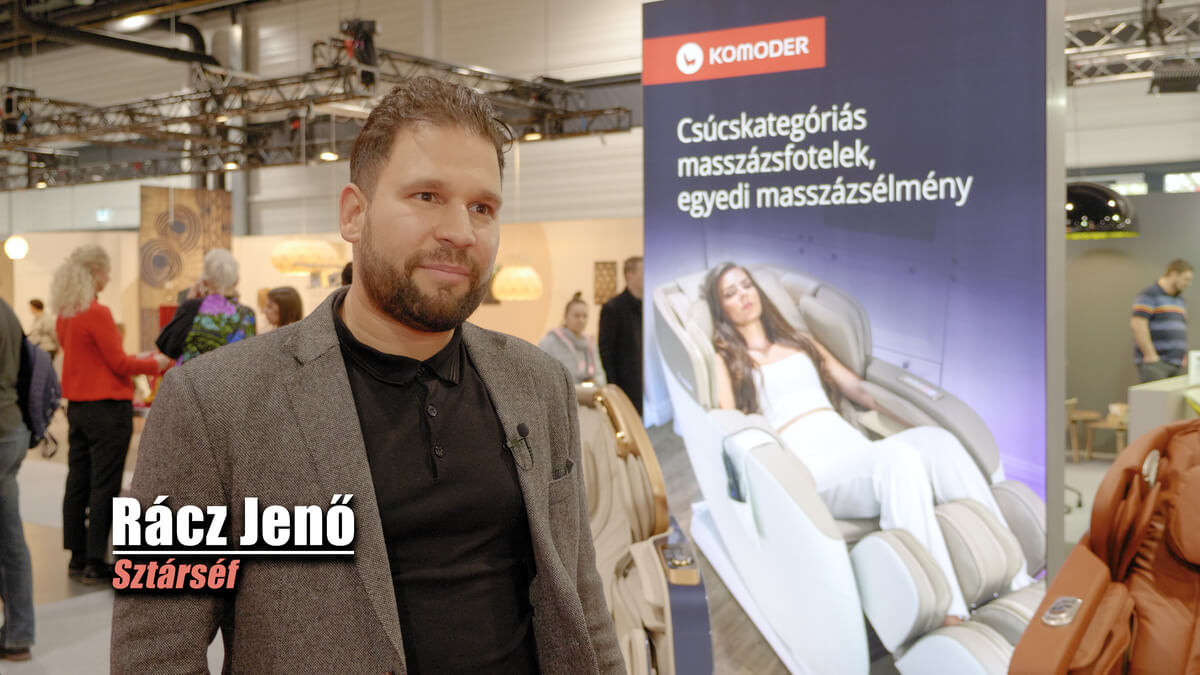 Masszázsfotelek és Rácz Jenő Michelin-csillagos sztárséf a Construma kiállításon